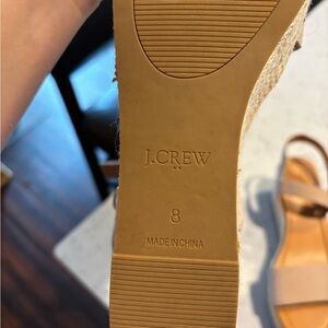 Like new blush J Crew Wedges size 8